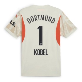 Borussia Dortmund Kobel 1 Brankářské Domácí 2024-25 - Fotbalové Dresy (S/S)